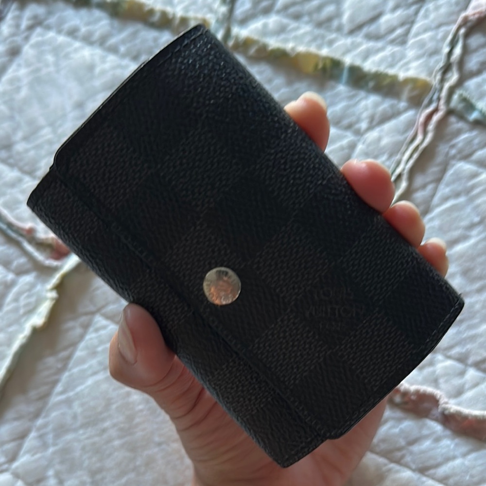 Louis Vuitton Black Checkered Wallet